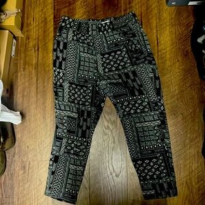 Jessica Simpson Tribal pant black and cream Size M Medium